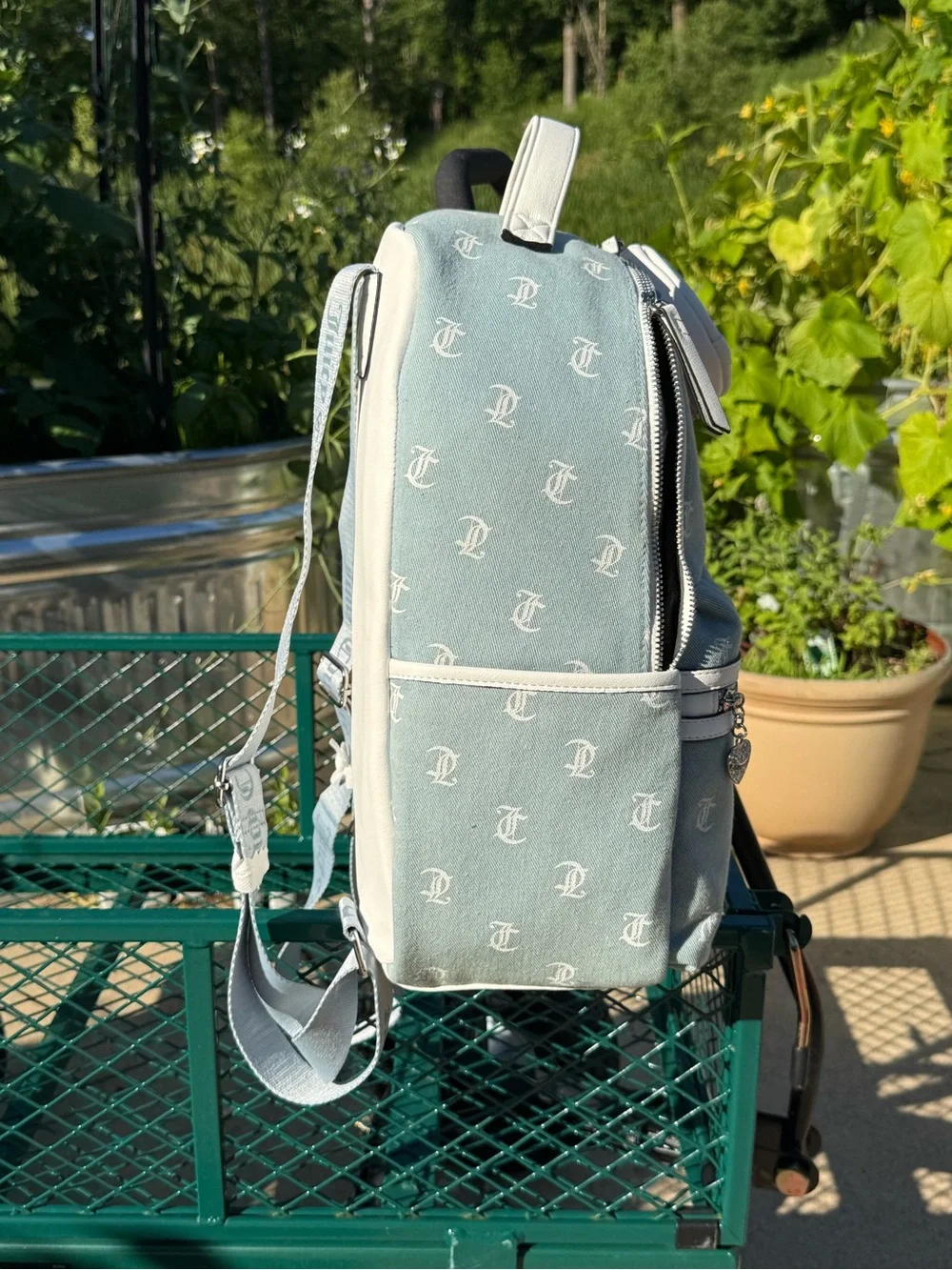 Juicy Couture Denim Logo  Backpack